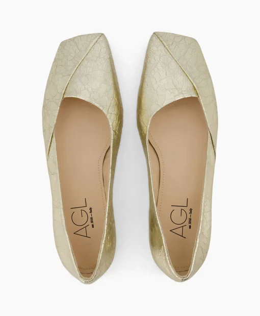 Flash Sale Ballerina Rina Asym Goud Dames Instappers