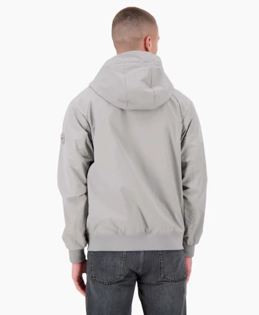 Outlet Jack Hooded Four-Fay Stretch Grijs Heren Jassen