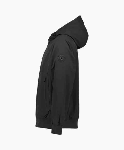 Online Jack Hooded Four-Fay Stretch Zwart Heren Jassen