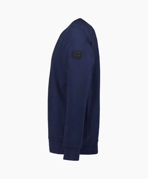 Clearance Pullover Sweat Midden Blauw Heren Truien