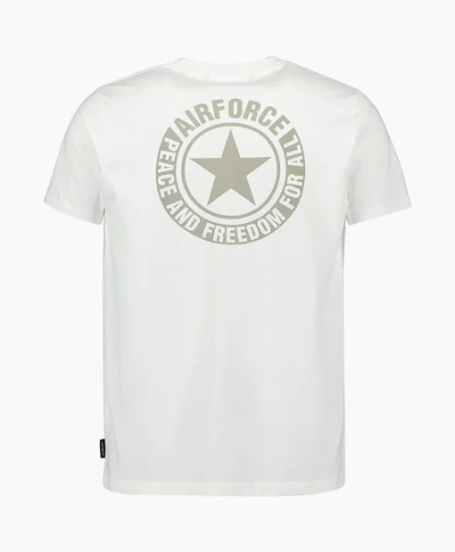 Discount T-Shirt Wording/Logo Wit Heren T-Shirts