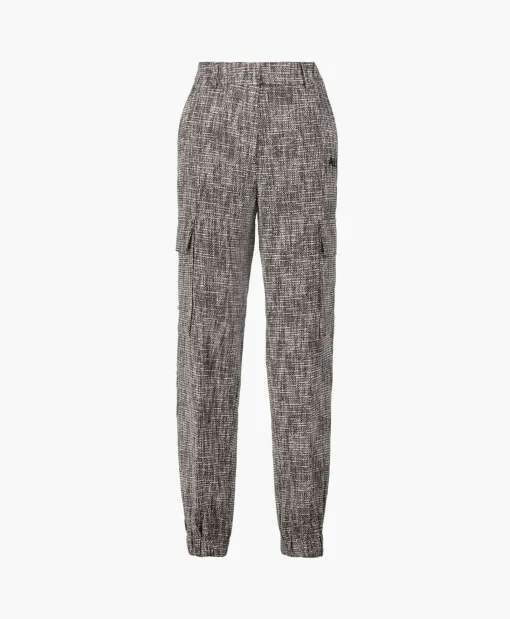 Clearance Cargobroek Woven Boucle Cargo Zwart Dames Broeken