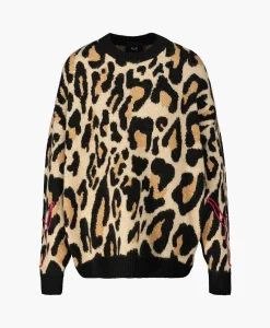 Best Sale Pullover Knitted Jaguar Bruin Dames Truien