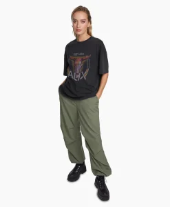 New T-Shirt Korte Mouw Knitted Bull Zwart Dames T-Shirts & Tops