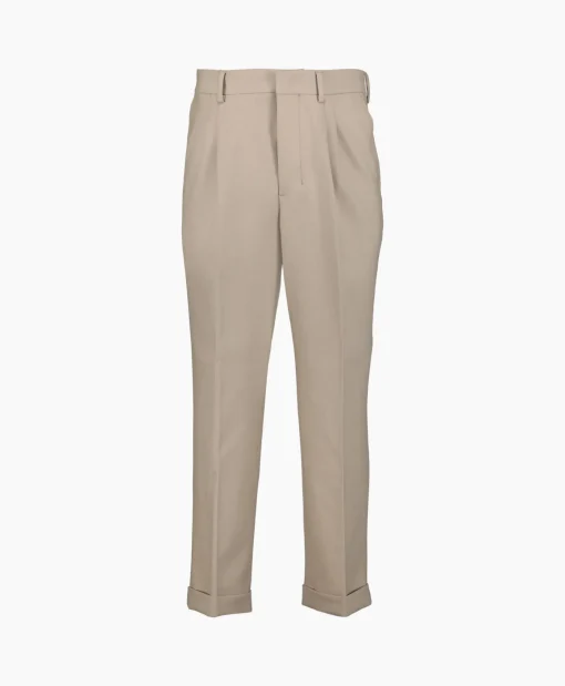 New Broek Carott Fit Taupe Heren Broeken