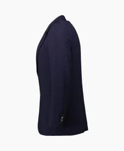 Flash Sale Jack Two Buttons Wool Viscose Twill Donker Blauw Heren Jassen