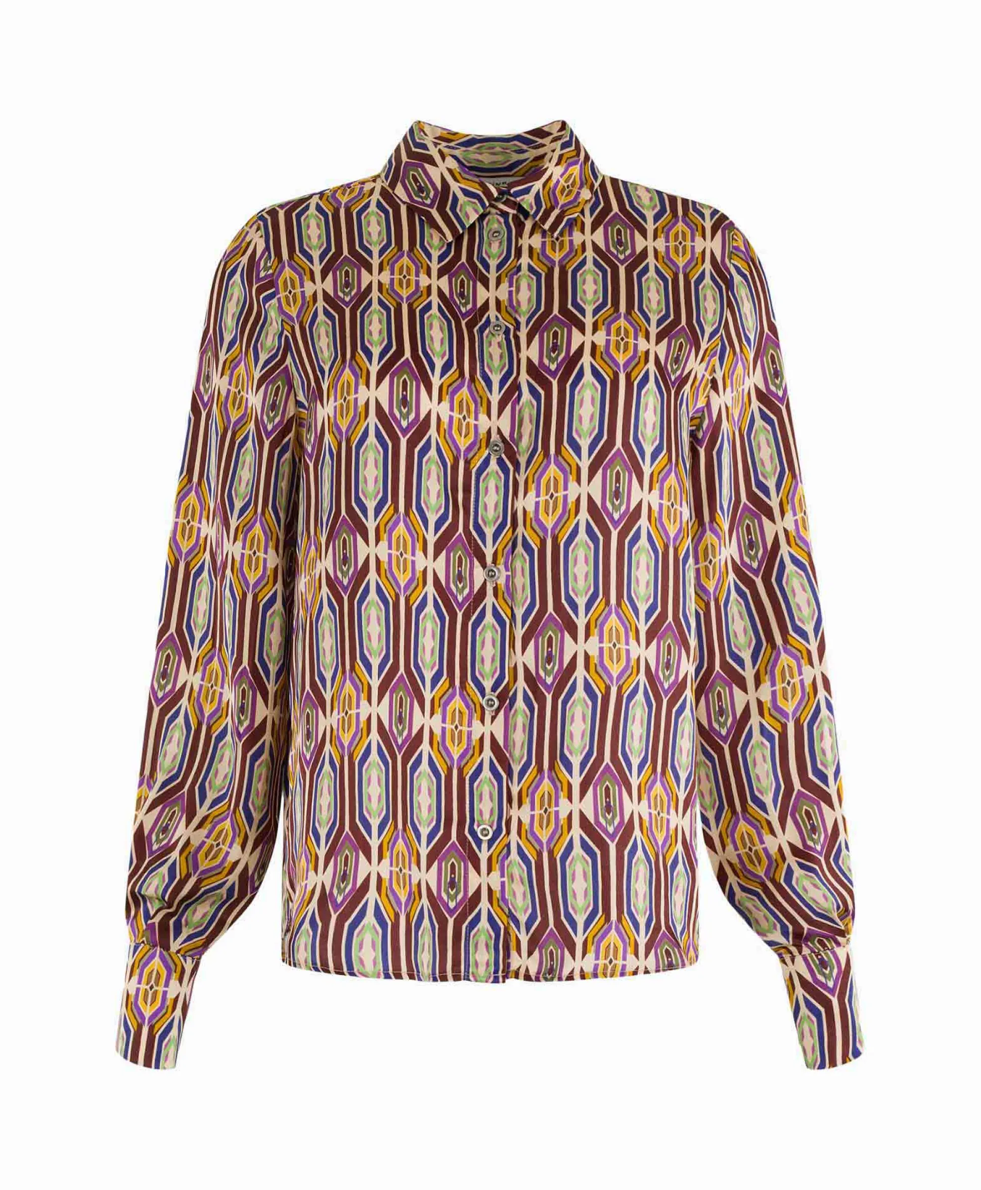 Shop Blouse 32A05-03313 Beige Dames Blouses