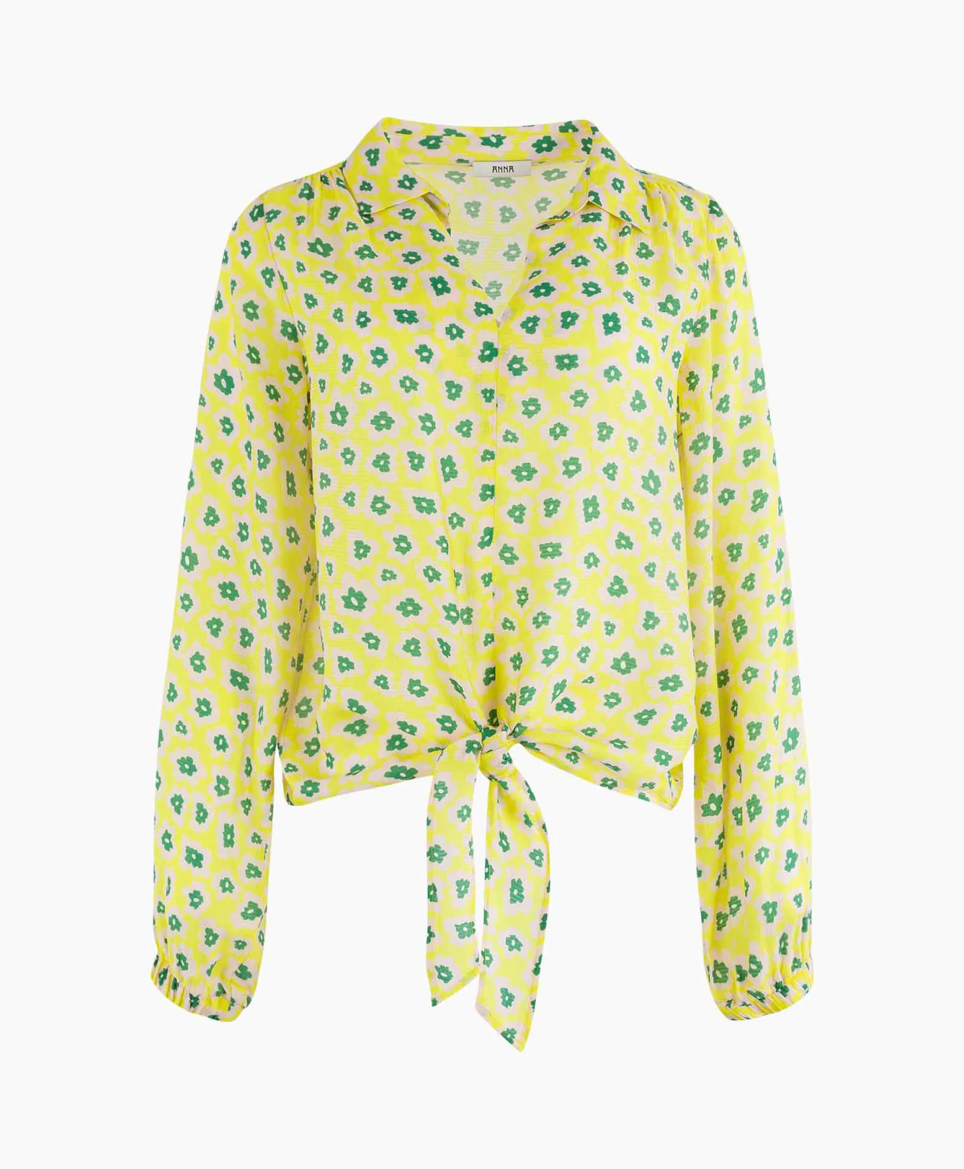 Fashion Blouse 43A05-03377 Licht Groen Dames Blouses