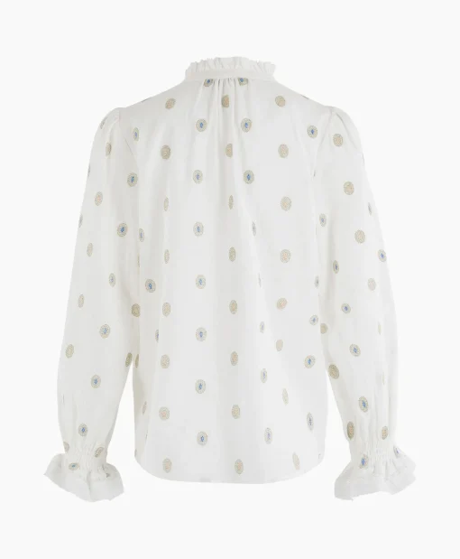 Best Blouse 17A05-03172B-1 Off White Dames Blouses