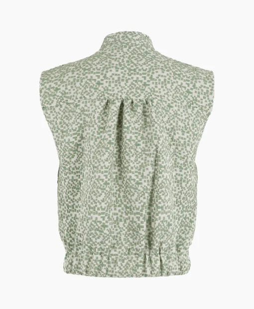 Online Gilet 43A11-02108B Groen Dames Gilets