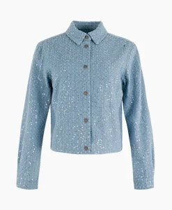 Hot Spijkerjas 17A01-02612 Blauw Dames Blouses