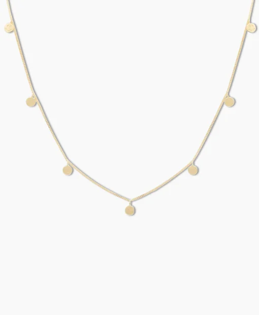 Store Ketting Smiley Goud Dames Sieraden