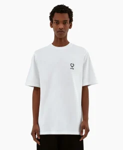 Store T-Shirt Korte Mouw Hearts Leaves Arte Logo Chest Wit Heren T-Shirts