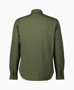 New Overhemd Camicia Alvaro Wool Donker Groen Heren Overhemden
