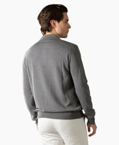 Store Polo Longsleeve Donker Grijs Heren Polo's