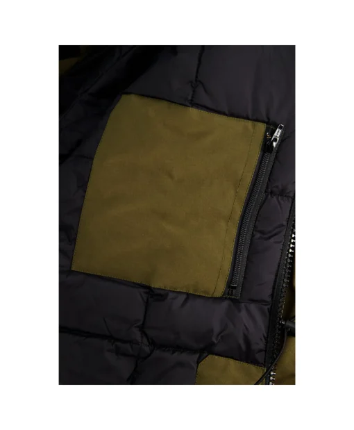 Hot Gewatteerde Jas Langford Parka Donker Groen Heren Jassen