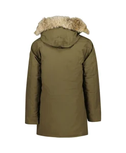 Hot Gewatteerde Jas Langford Parka Donker Groen Heren Jassen