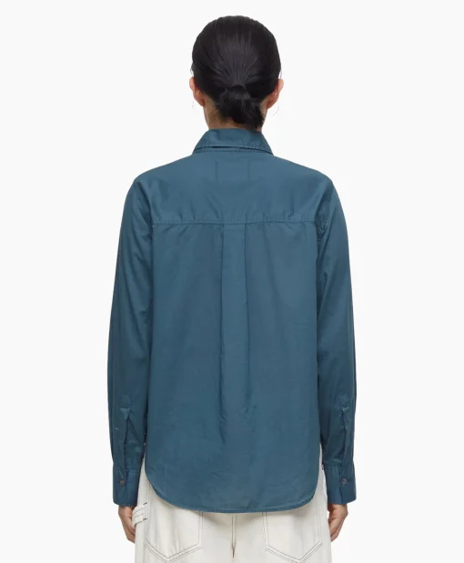 Best Sale Blouse Fitted Blauw Dames Blouses