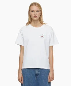 Cheap T-Shirt Korte Mouw Printed Wit Dames T-Shirts & Tops