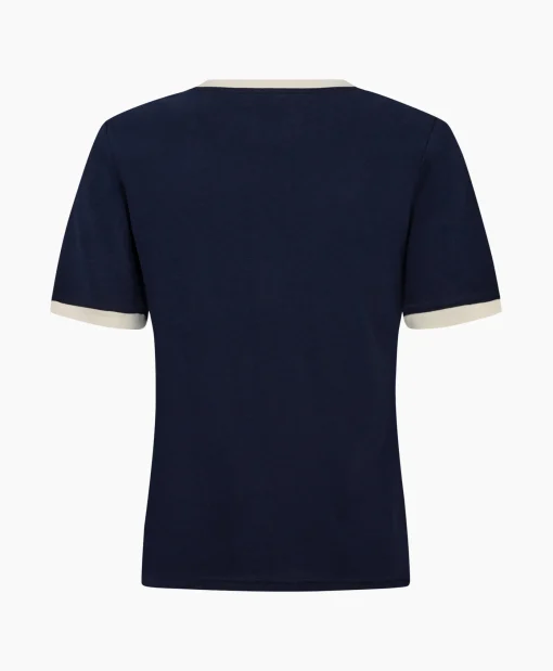 Clearance Co'Couture T-Shirt Korte Mouw Edge Donker Blauw Dames T-Shirts & Tops