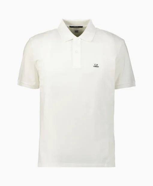 Clearance Polo Stretch Piquet Regular Wit Heren Polo's