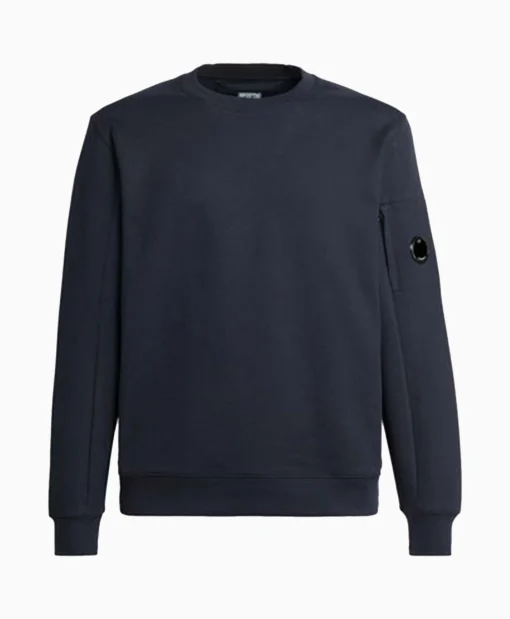 Flash Sale Sweater Diagonal Raised Fleece Donker Blauw Heren Truien