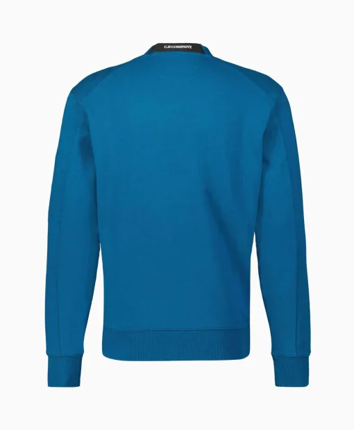 Sale Sweater Diagonal Raised Fleece Blauw Heren Truien