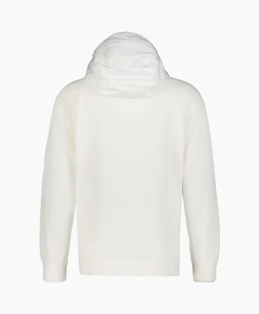 Shop Vest Cotton Mixed Hooded Knit Wit Heren Vesten