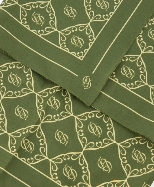 Sale Sjaal La Foulard Monogramme Khaki Heren Sjaals