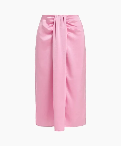 Cheap Midi Rok Fondue Pink Dames Rokken