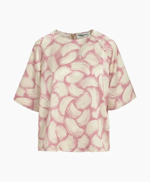 New Top Fased Peach Dames T-Shirts & Tops