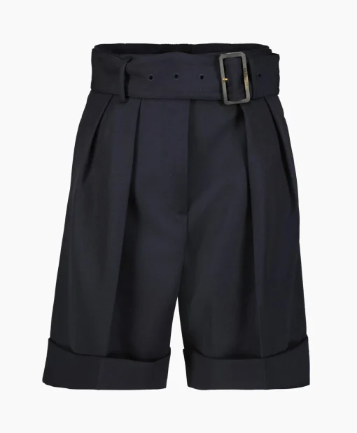 Fashion Korte Broek Golden W's Short Compact Gabardine Woo Donker Blauw Dames Broeken