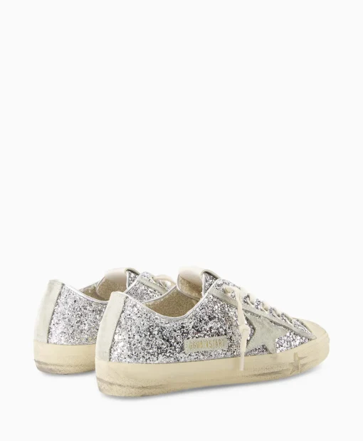 Best Sneaker V-Star 2 Glitter Upper Rubber Toe Suede St Zilver Dames Sneakers