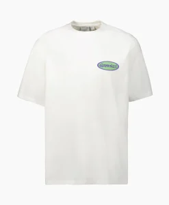 Sale T-Shirt Korte Mouw Grammici Oval Wit Heren T-Shirts
