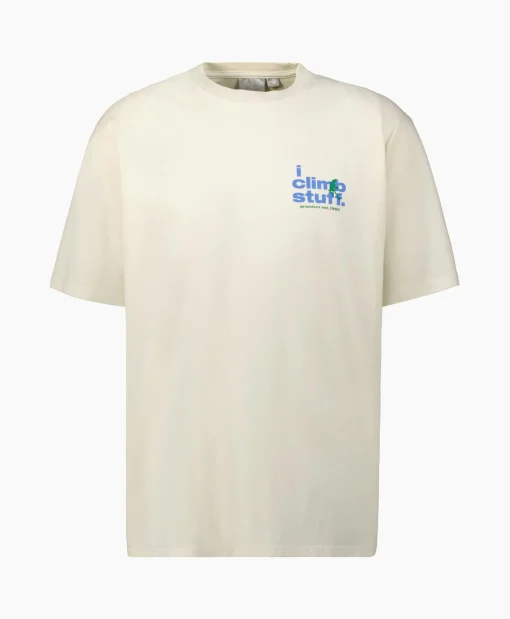 Store T-Shirt Korte Mouw Climb Stuff Beige Heren T-Shirts