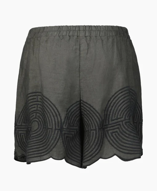 Discount Korte Broek Labyrinth Khaki Dames Broeken