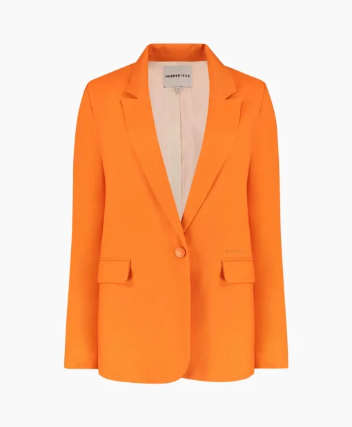 Fashion Harper & Yve Blazer Yagger-Bl Oranje Dames Blazers