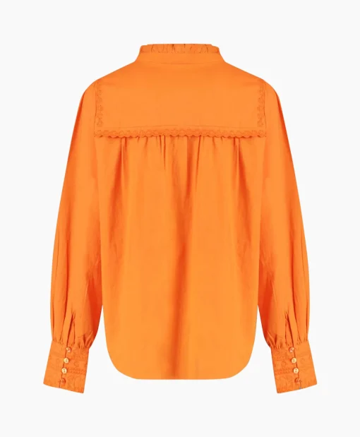Clearance Harper & Yve Blouse Yasmin-Ls Oranje Dames Blouses