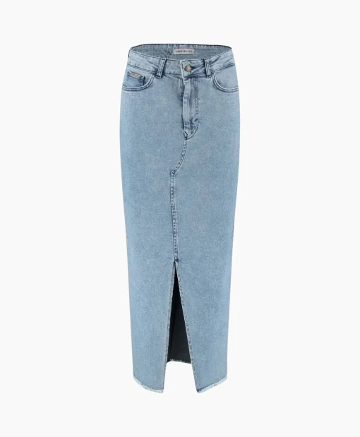 Shop Harper & Yve Midi Rok Yve-Sk Licht Blauw Dames Rokken