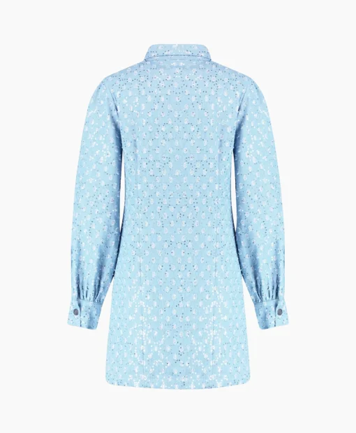 Fashion Harper & Yve Mini Jurk Flo-Dr Licht Blauw Dames Jurken