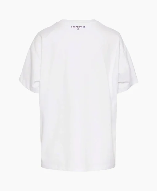 Clearance Harper & Yve T-Shirt Korte Mouw Logo-Ss Off White Dames T-Shirts & Tops