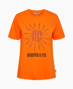 Flash Sale Harper & Yve T-Shirt Korte Mouw Followthesun-Ss Oranje Dames T-Shirts & Tops