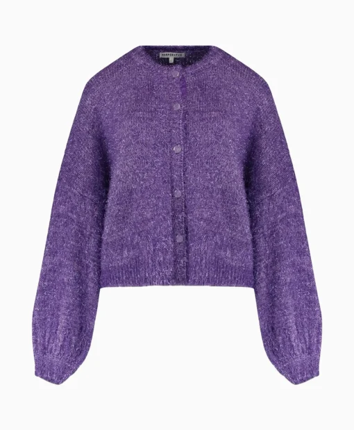 Discount Harper & Yve Vest Rika-Ca Paars Dames Vesten