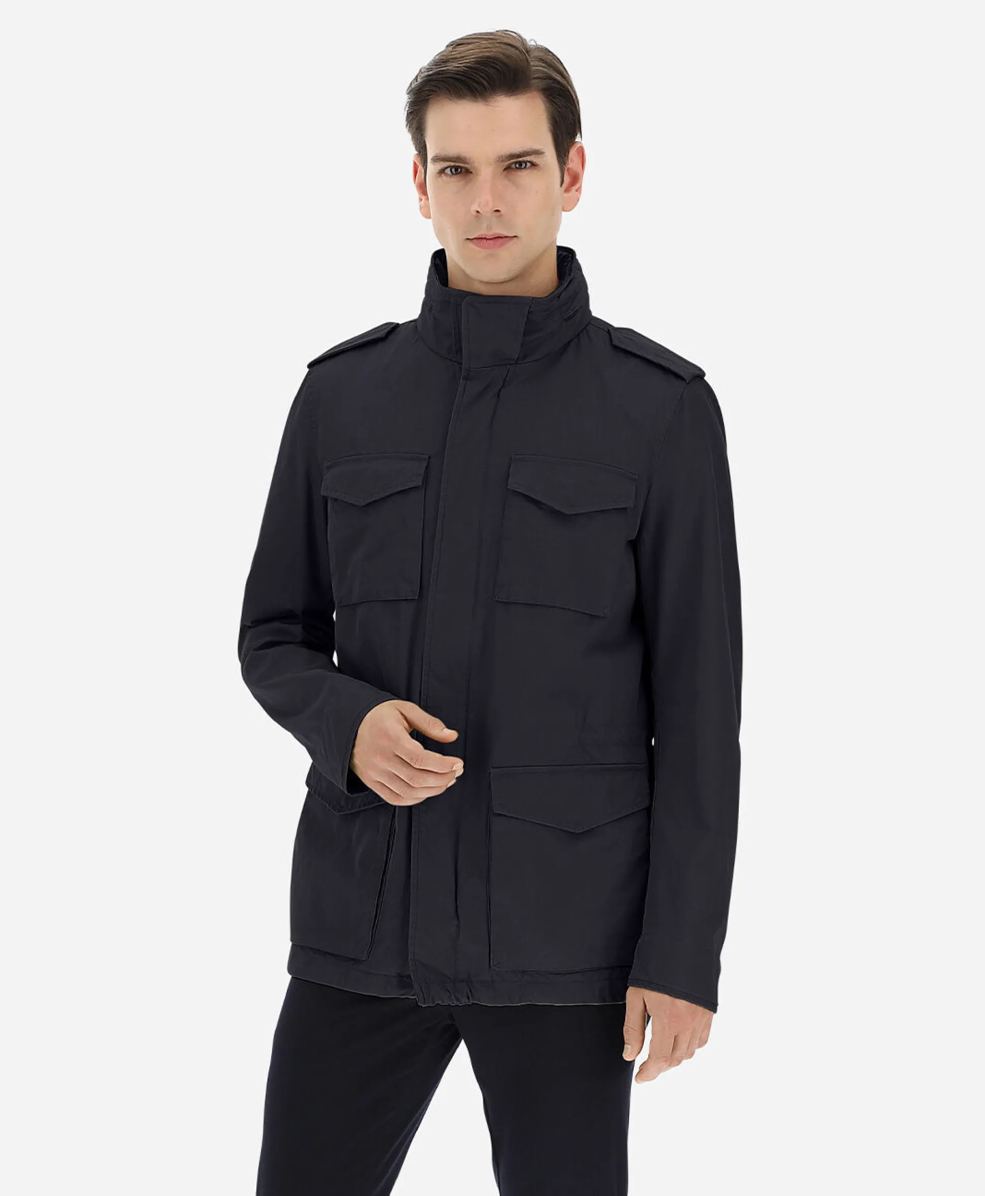 Hot Jack Field Capo Lavato Blauw Heren Jassen