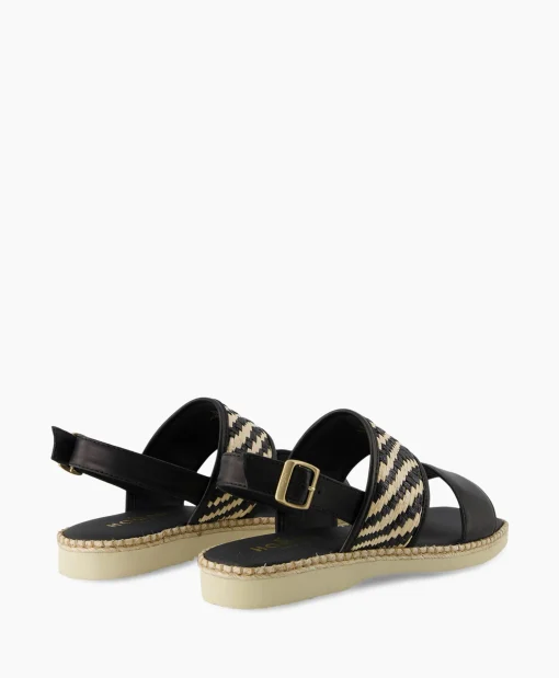 Fashion Sandaal Sandalo Zwart Dames Sandalen