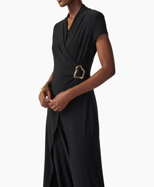 Hot Jumpsuit Korte Mouwen Zwart Dames Jumpsuits