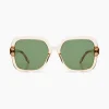 Flash Sale Zonnebril Miley Champagne Rose Gold Matte Rose Dames Zonnebrillen