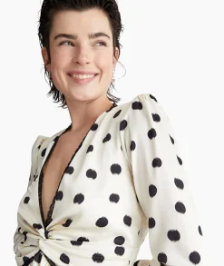 Hot Mini Jurk Ecs Abito C/Nodo Wit Dames Jurken