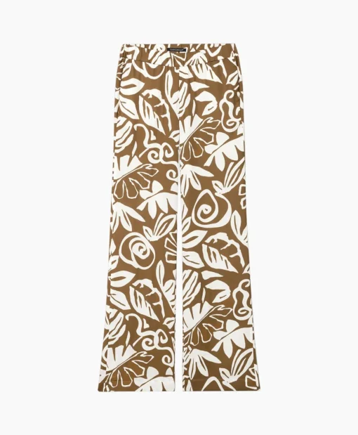 Outlet Pantalon 698658/3630-0 Bruin Dames Broeken