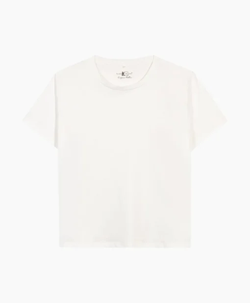 Shop T-Shirt Korte Mouw 398113/7799-0 Off White Dames T-Shirts & Tops